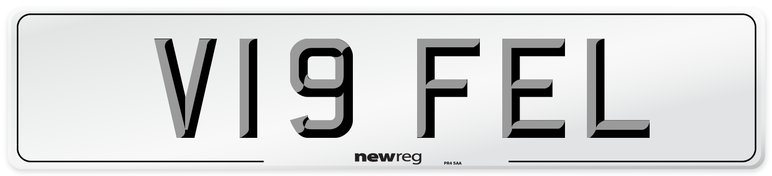 V19 FEL Number Plate from New Reg